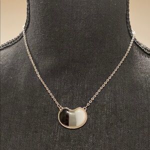 Sarah Coventry Black and White Necklace Minimalist Design
